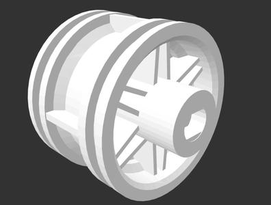 DC motor / Lego wheel