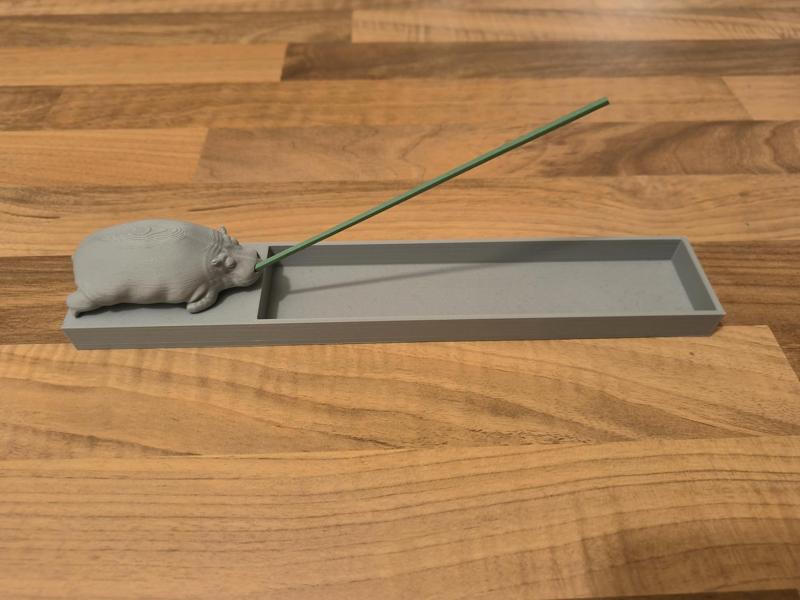 Hippo incense holder
