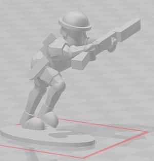 1/100 British 8th Army Infantry Charging