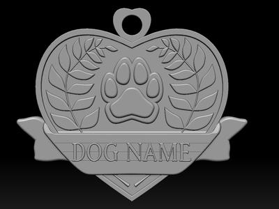 Heart Dog ID Tags