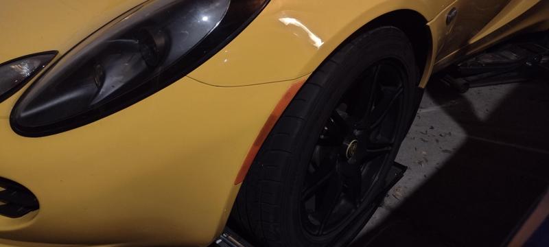Lotus Elise S2 corner marker light blocking plates