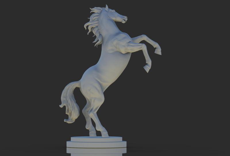 horse 3d model 3D print model