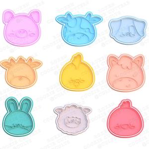 Farm animals cookie cutter set of 9