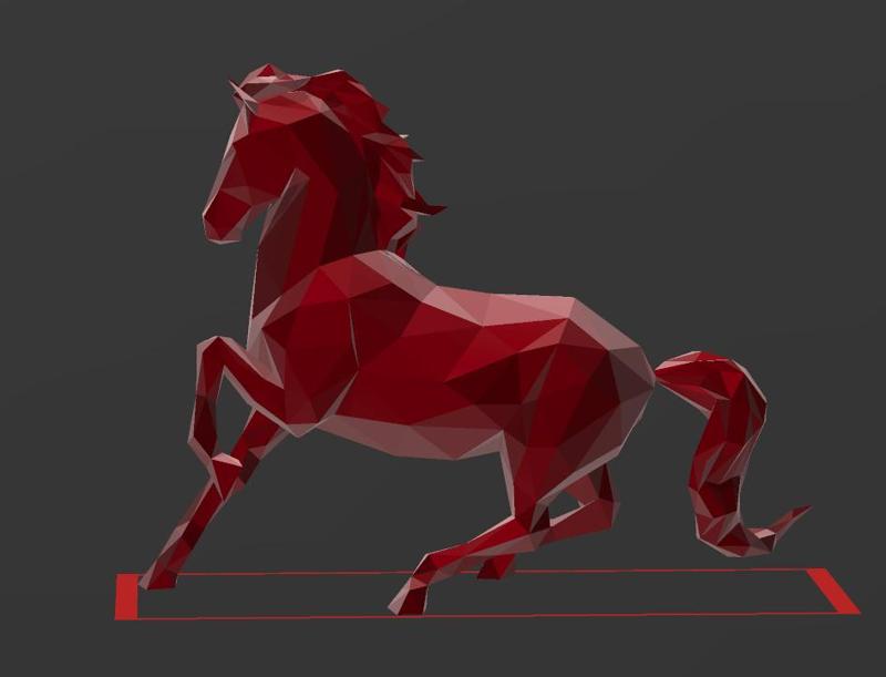 Horse 04 - Low Poly