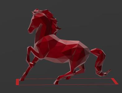 Horse 04 - Low Poly