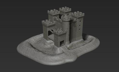 Age of Empires Castle for 3mm miniatures