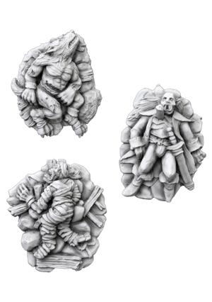 Dead Werewolf, Vampire & Orc Mummy - Fatal Fantasy