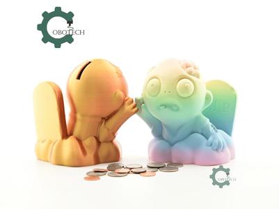 Cobotech Halloween Rip Zombie Piggy Bank - Desk Decor - Coin Bank Gifts