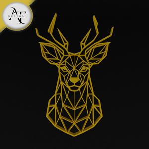 Deer - Geometric - 2D Wall Art Decor