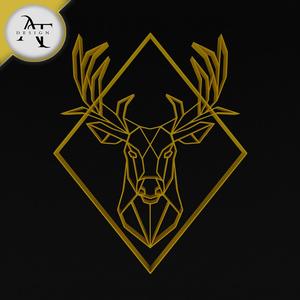  Deer- Geometric - 2D Wall Art Decor