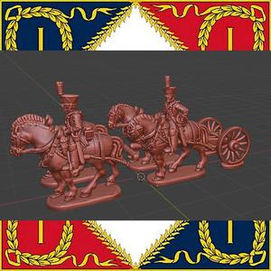 Epic Napoleonic French Artillery  train 1807-12