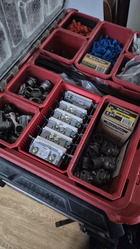 Milwaukee Packout Switch and Outlet Deep Bin