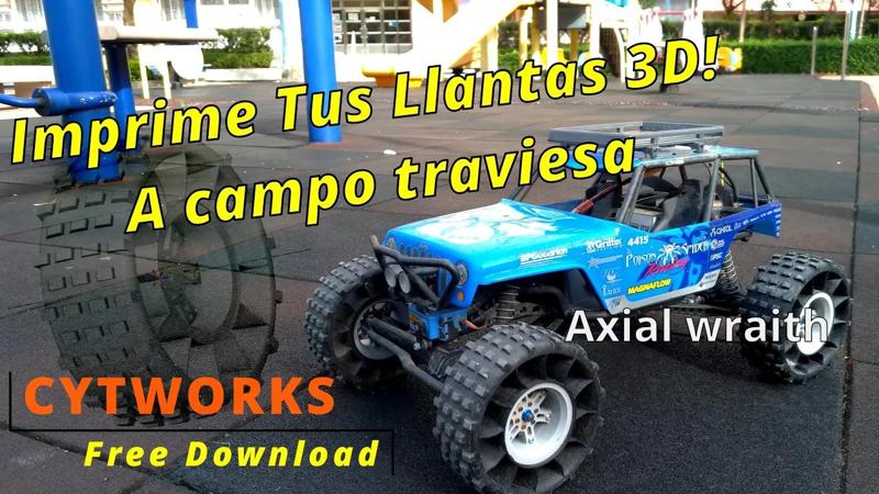 3D Printed Airless RC Off-Road Tire 