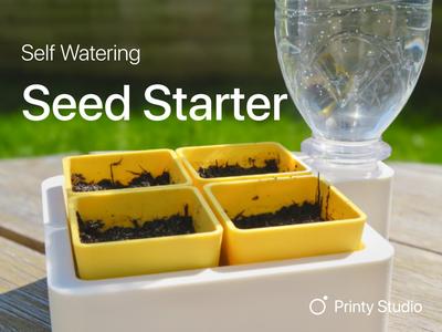 Self-Watering Seed Starter | 3d printed planter