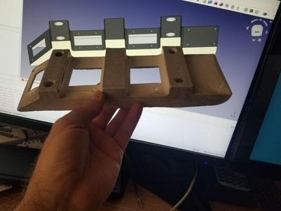 Support for outdoor garden bench