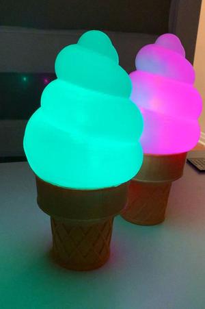 Ice Cream Cone Lamp with LED strip mount