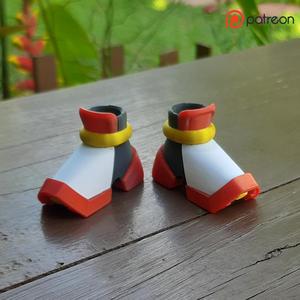 Shadow the Hedgehog: Finger Shoes - (3MF available)
