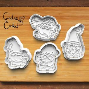 Christmas Gnomes Cookie Cutter set 0473