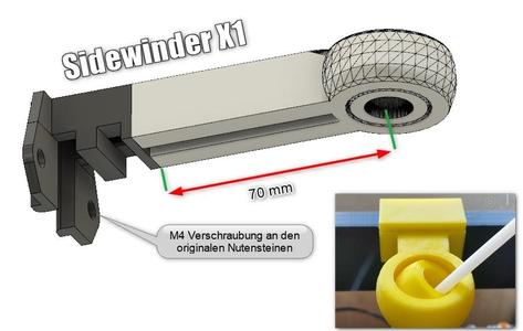 PTFE Tube Filament Guide, Remix for Sidewinder X1 
