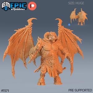 Orc Demon Lord Wand ‧ DnD Miniature ‧ Tabletop Miniatures ‧ Gaming Monster ‧ 3D Model ‧ RPG ‧ DnDminis ‧ STL FILE