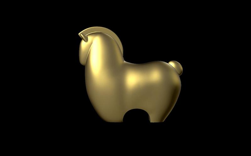 Fat horse statue
