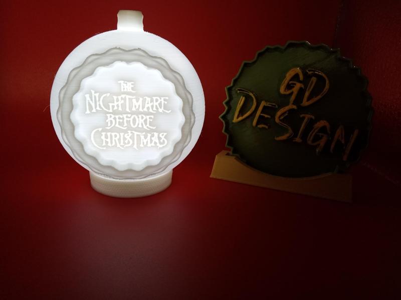 The Nightmare Before Christmas  ORNAMENT CHRISTMAS TEALIGHT WITH TWIST LOCK CAP