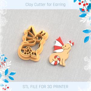 Dragon Christmas Polymer Clay Cutter