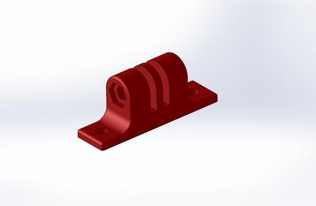 GoPro 2 hole screw on mount - Heavy Duty