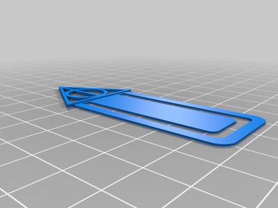 Harry Potter Deathly Hallows Bookmark - Fixed for Cura