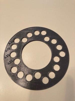 5 Lug Wheel Bolt Pattern Template