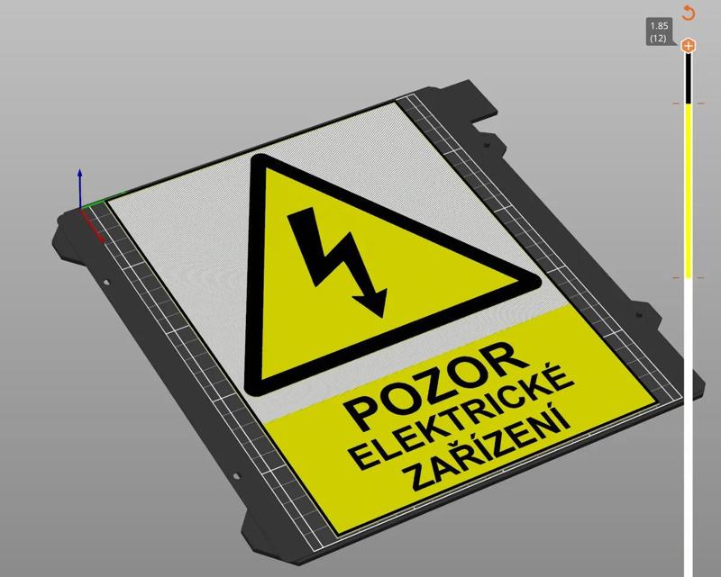 POZOR ELEKTRICKÉ ZAŘÍZENÍ   