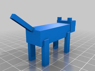 Minecraft style cat