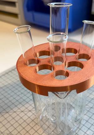 Reagenzglashalter für Bechergläser   
