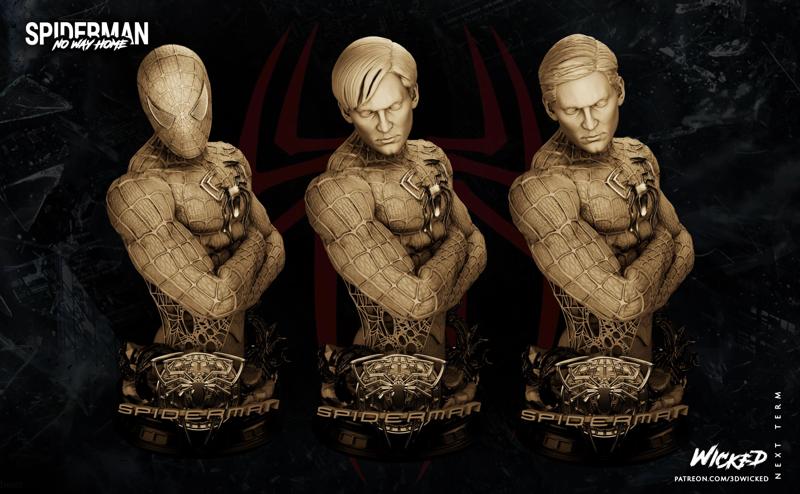 Wicked Marvel Spiderman Bust: Tested and ready for 3d printing