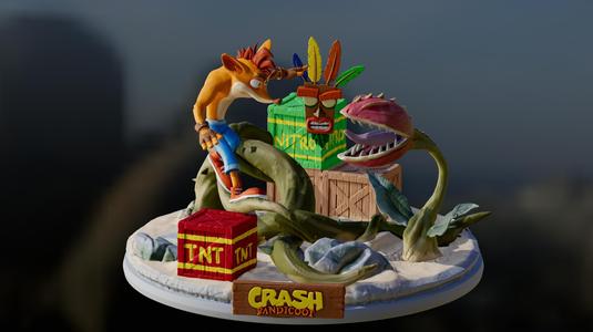 Crash Bandicoot 3D printable diorama
