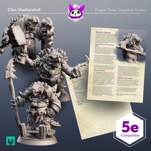[PDF] Clan Shattershell | Unearthed Arcana | Dragon-Tortle Race