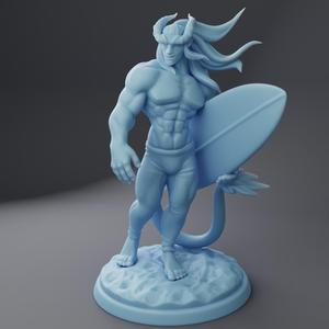 Styx the Tiefling Beachgoer