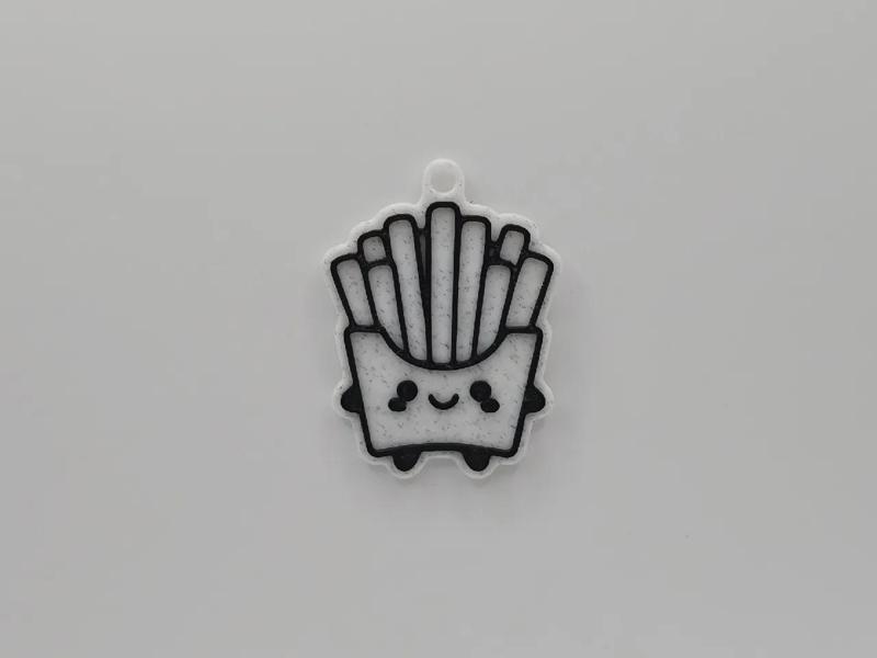 Cute French Fries Keychain   