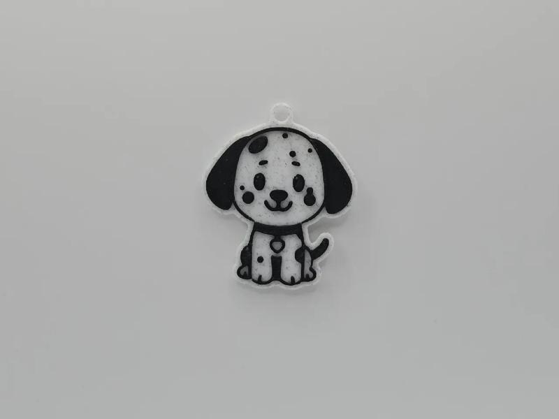 Cute Dalmatian/Dog Keychain   