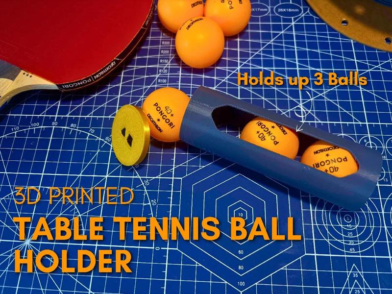 Table Tennis ball holder (3 ping pong balls 40mm)   