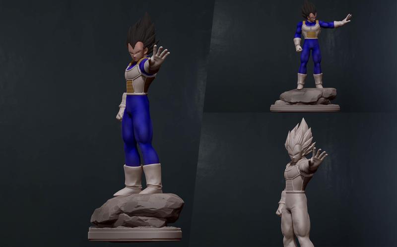 vegeta - dragon ball 3d print figurine