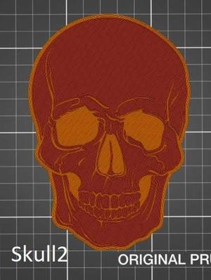 10 flat skull ornaments for halloween