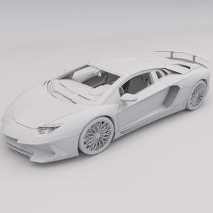 Lamborghini Aventador PRINTABLE Car 3D Digital STL File