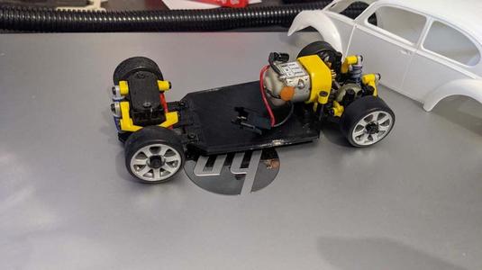 1:24 VW Beetle Chassis for XMod Parts