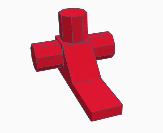 3 Way Internal PVC Pipe Connector With Foot   