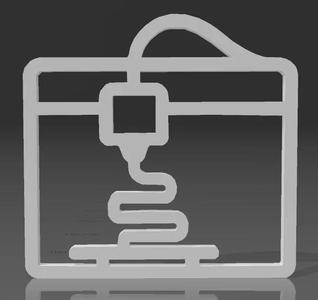 3D-Printer, 2D Art, line art, wall decor   