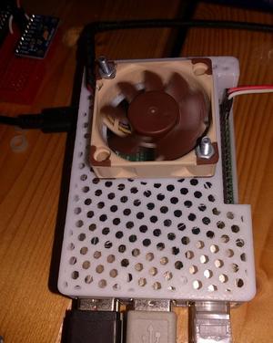 Raspberry Pi 4 40mm Fan Exposed GPIO Case