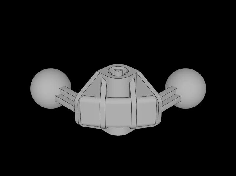 Lego Compatible (41670.dat) Technic Bionicle Compatible Leg  4 x  4 with Two Ball Joints   