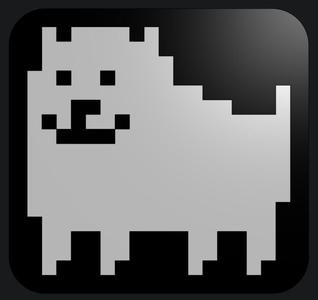 Undertale dog sticker