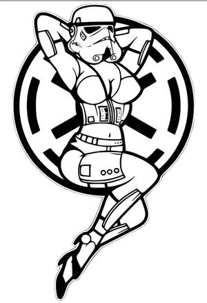 Star Wars Wall Art Sexy Trooper   